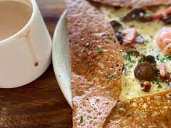 鸡蛋蘑菇熏肉荞麦可丽饼-RAC BAR(安福路店)