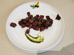 黑椒青酱牛肉粒-将相和·海鲜蒸饺大连菜