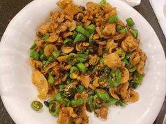 豆豉青椒炒油渣-湘肠香火锅店(团结湖店)