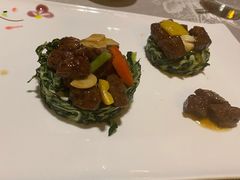 脆瓜炒雪花牛肉粒-香云轩·顺德菜(香云纱园林酒店店)