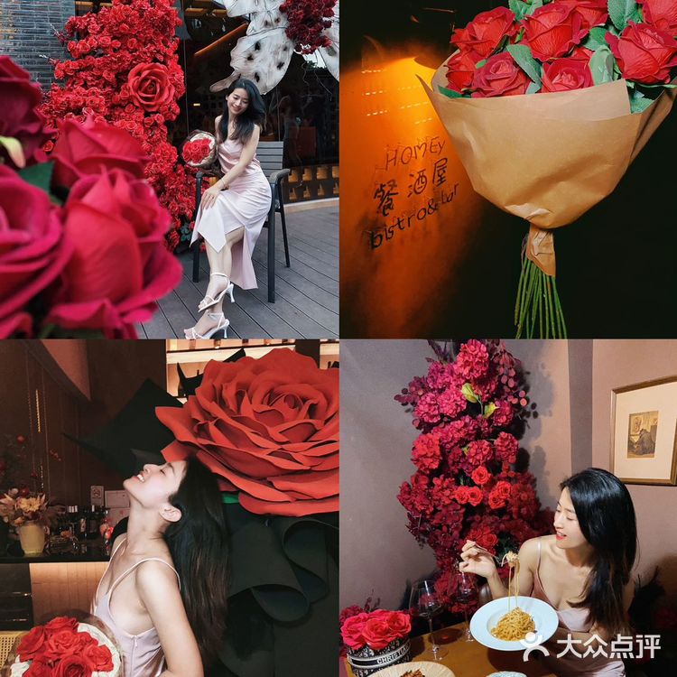 不是，这么漂亮的玫瑰花海餐厅到底谁在吃饭❗️ 