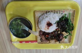Barbecue Pork and Tofu Skin Rice