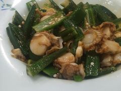 秋葵拌扇贝-双合园·海鲜水饺青岛菜(万佳广场店)