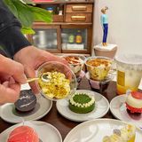 高颜值法式甜品✨这一桌精致得我都不忍下手