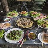 地桌煎肉铜火锅