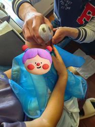 -慧婴轩婴儿理胎发胎毛笔胎毛画手足印(通州店)