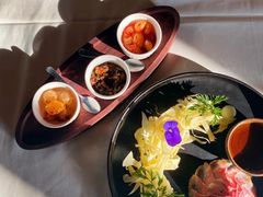 三年金钱火腿配大理手撕乳扇-泓0871臻选云南菜·味庄