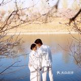 藏在春天里的文艺胶片婚纱照