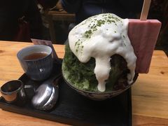 日式抹茶生乳かき氷-WONDER ICE 萬得冰田(建設路总店)