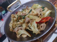 干锅有机花菜-火龙堂·风味民间菜(文一路店)