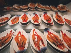 甜虾刺身-亚马逊蒸汽活海鲜自助(LCM置汇旭辉广场店)