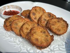 香炸荠菜莲藕夹-曾宴·楚菜(湖北省博物馆店)