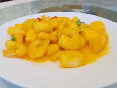 芒果虾仁-万宝海鲜舫(劳动公园店)