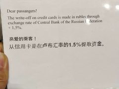 手续费-谢列梅捷沃国际机场