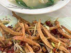 干煸鱿鱼-庆山饭店·海鲜饺子家常菜(北戴河黑石路店)