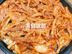 烤鱿鱼-味之朝·烤盘牛肉·松兰拌饭