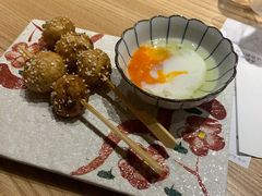 脆骨丸子配温泉蛋-本日風和·寿司·料理(博地中心店)
