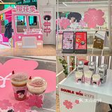 不愧是上海🌸樱花季咖啡好粉嫩！！