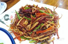 Stir-fried King Oyster Mushroom