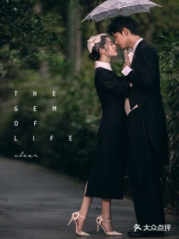 好看又特别的森系黑裙婚纱照太美了️