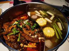 鲜牛杂鸳鸯锅-今日炊牛·潮汕牛肉火锅(华采天地店)