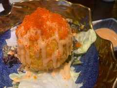 蟹子熔岩土豆沙拉-鸟鹏烧鸟居酒屋(熙龙湾店)