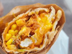 -小红车炸蛋葱油饼