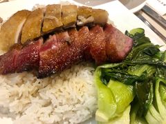 叉烧油鸡双拼饭-香港新发烧腊茶餐厅(书城店)