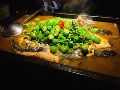 鲜青椒烤鱼-探鱼·鲜青椒爽麻烤鱼(天河优托邦店)