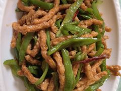 素青椒肉丝-长春观斋补堂素菜馆