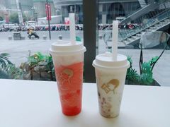 厚烧蛋糕波波奶茶-喜茶(南昌王府井店)