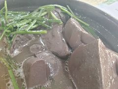 胡椒韭菜浸猪红-区海鸡场饭店(石壁店)