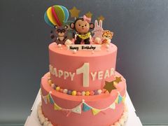小猴子宝宝1周岁生日蛋糕-兔子妃私人定制蛋糕(城南花苑南区店)
