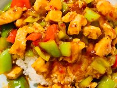 辣子鸡丁盖饭-西部马华清真兰州牛肉面·烧烤夜市(关东店)