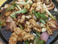 铁板鲜鱿-台山美食一绝阿四台山黄鳝饭(阿四创作店)
