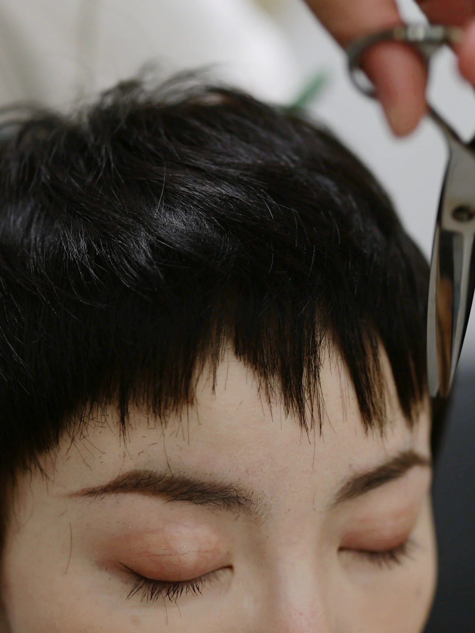 锯齿刘海短发长发都好看不挑脸型