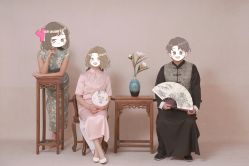 -时光纪亲子全家福照相馆(静安店母女写真父母纪念照)