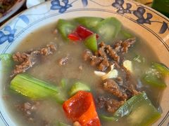 丝瓜炒滑牛肉-国强牛肉(洋河总店)