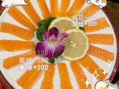 东江湖三文鱼刺身-醉美东江·三文鱼·烧鸡公
