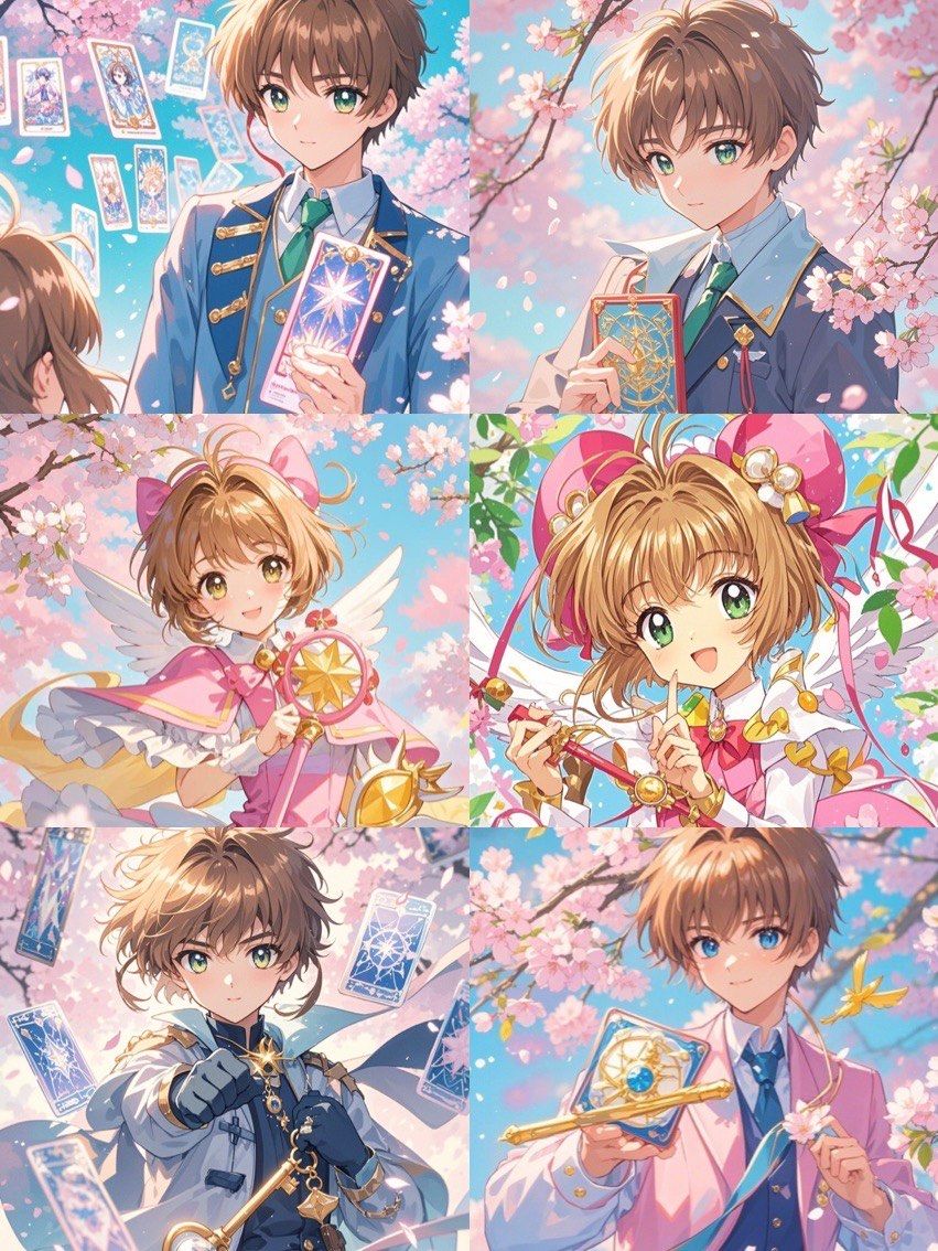 魔卡少女樱x小狼 漫画风来袭～cp新头像