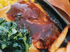 黑胡椒照烧鸡排-萨莉亚意式餐厅(三号湾广场店)