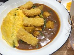 炸虾排咖喱蛋包饭-池奈·咖喱蛋包饭(熙地港店)