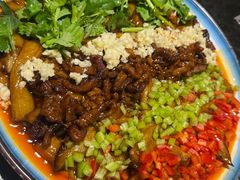 茄子肉丝-靠山屯东北农家菜(八龙桥雅苑店)