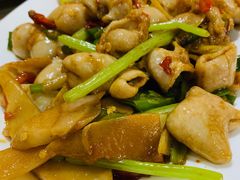 落水菜炒猪大肠-南雄雄州土菜餐厅(粤北大厦店)