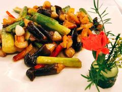 鲜芦笋鸡松菌炒兰-朱仔记食府(江南大道店)