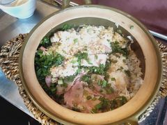 煲仔饭-大匠工房古船木艺术餐厅·猪肚鸡专门店(长白仙岛店)