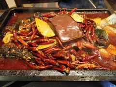 重庆豆腐花烤鱼黔鱼-探鱼·鲜青椒爽麻烤鱼(西南商都店)