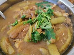 海螺炖茄子-金丝饭庄(金丝新天地保障性住宅小区店)