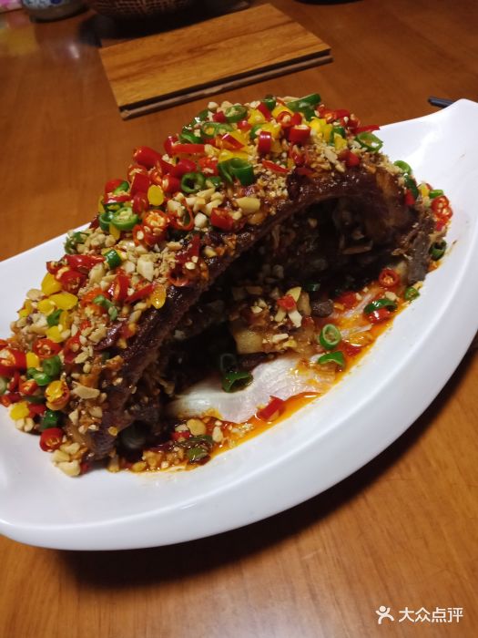 宋府美食私家菜彩虹排骨图片