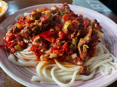 -歹歹的加个面过油肉拌面